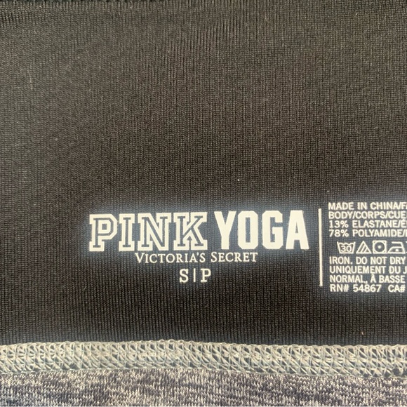 PINK Victoria Secret Gray Yoga Legging Mid-Rise Full Leg Leggings Size Small - Picture 10 of 11